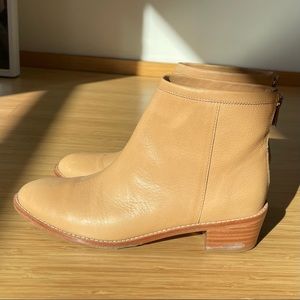 Loeffler Randal tan booties size 39. Excellent condition